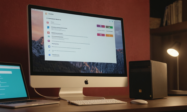 Un documento de contrato en una pantalla de computadora con iconos de servicio de streaming y marcadores.